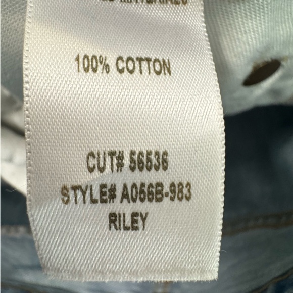 Agolde Riley High Rise Straight Crop Jeans Distressed Size 27 - Picture 14 of 16